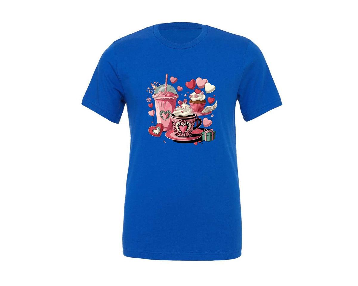 brand:Generic|color:True Royal Blue|Valentines T Shirt Designs P1 Graphic T-Shirt