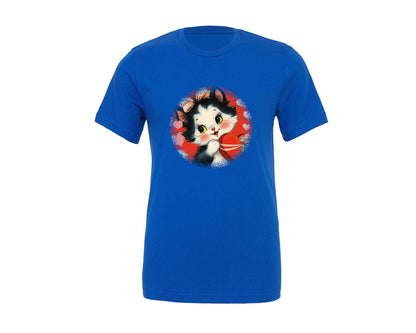 brand:Generic|color:True Royal Blue|Vintage Valentine Round Tshirt 26 Graphic T-Shirt