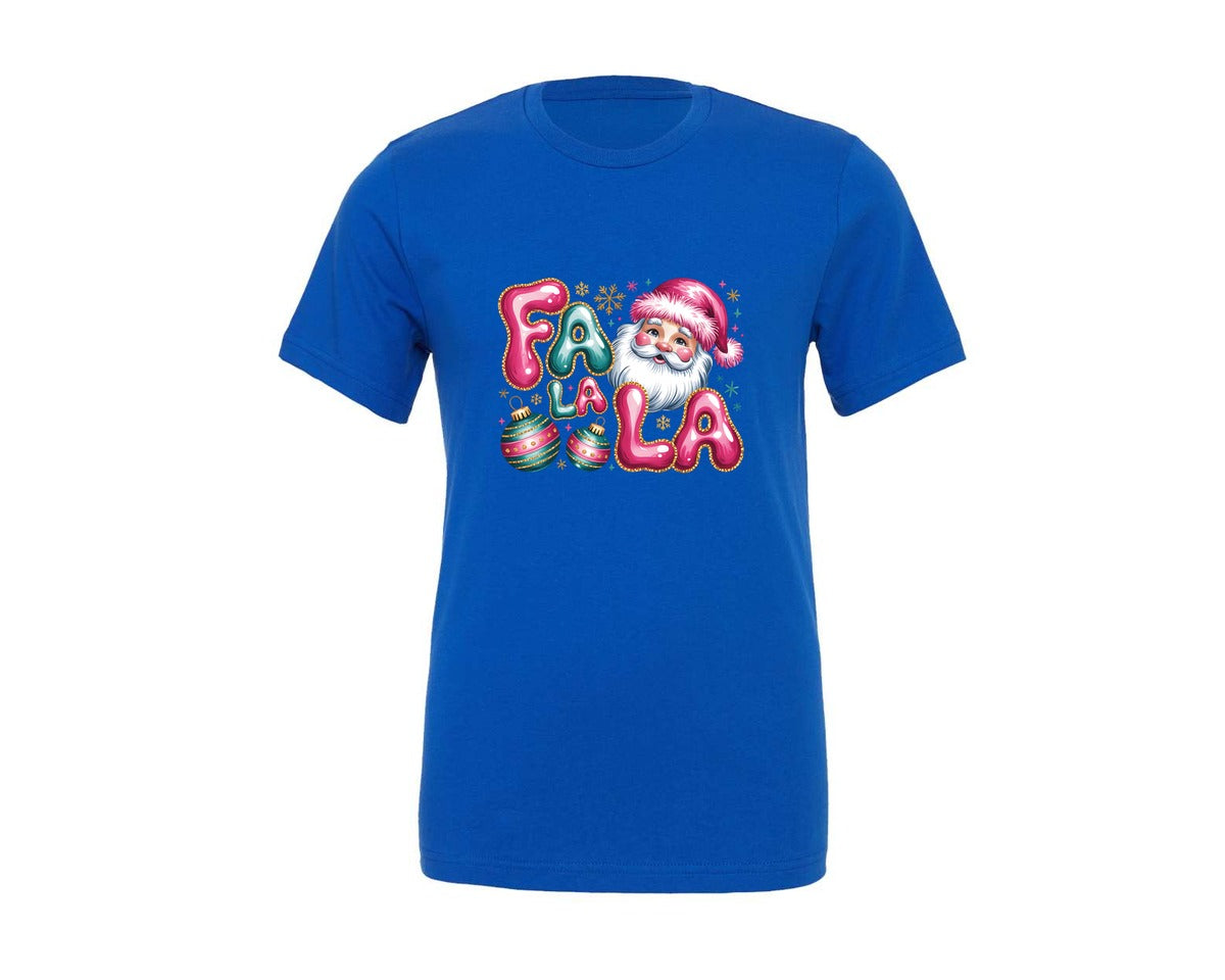 brand:Generic|color:True Royal Blue|Pink Christmas 3 Graphic T-Shirt