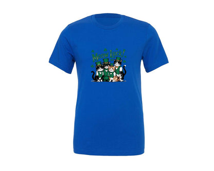 brand:Generic|color:True Royal Blue|St Patricks Day Catsfunny St Patrick 3 Graphic T-Shirt