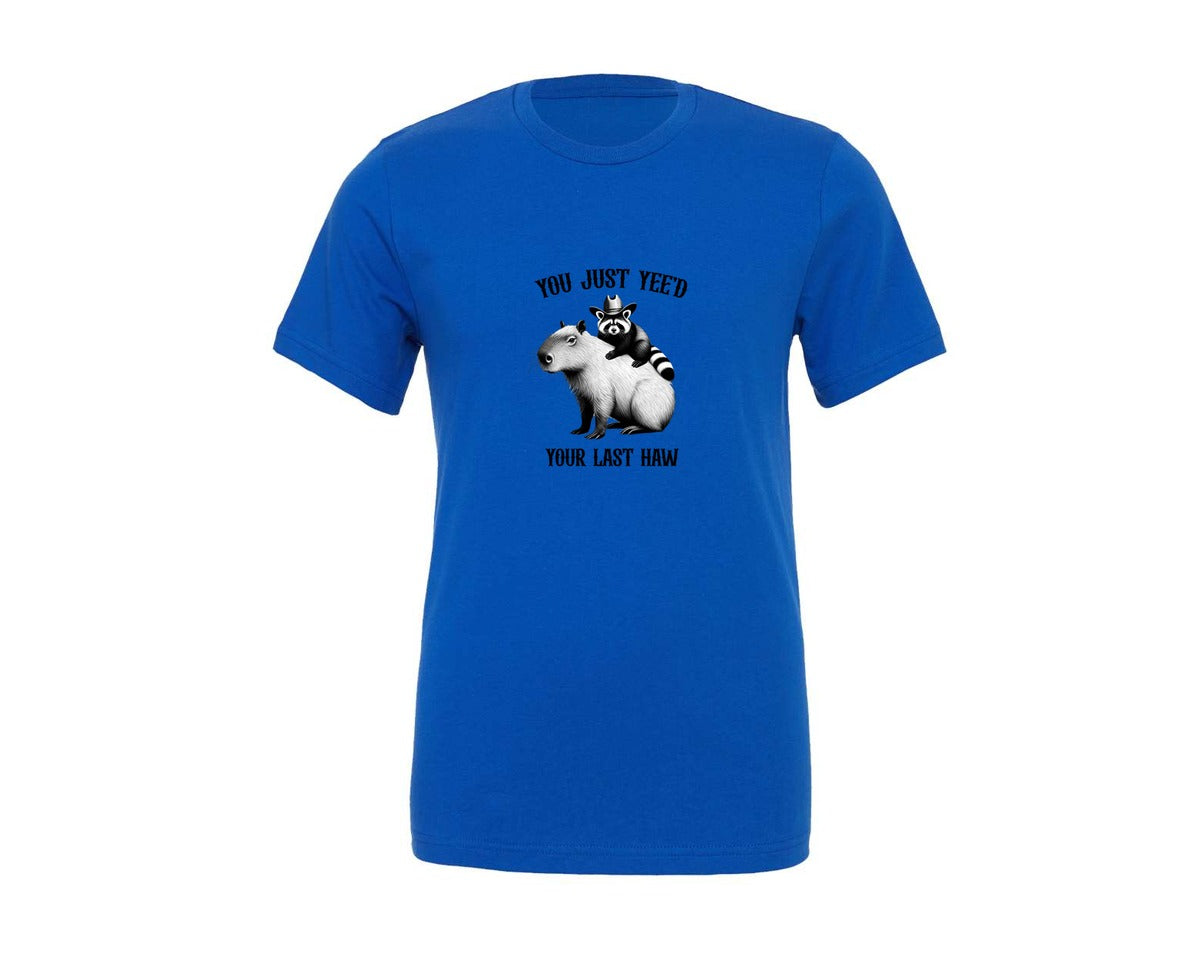brand:Generic|color:True Royal Blue|Cute Capybara Graphic T-Shirt