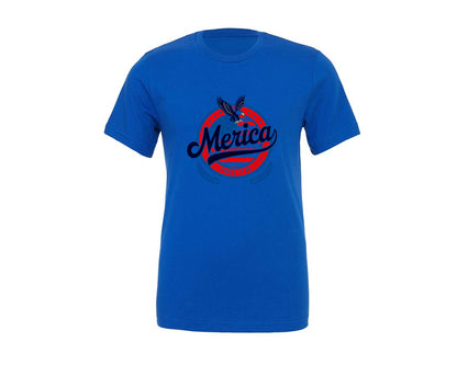 brand:Generic|color:True Royal Blue|Merica Since 1776 American Eagle Graphic T-Shirt