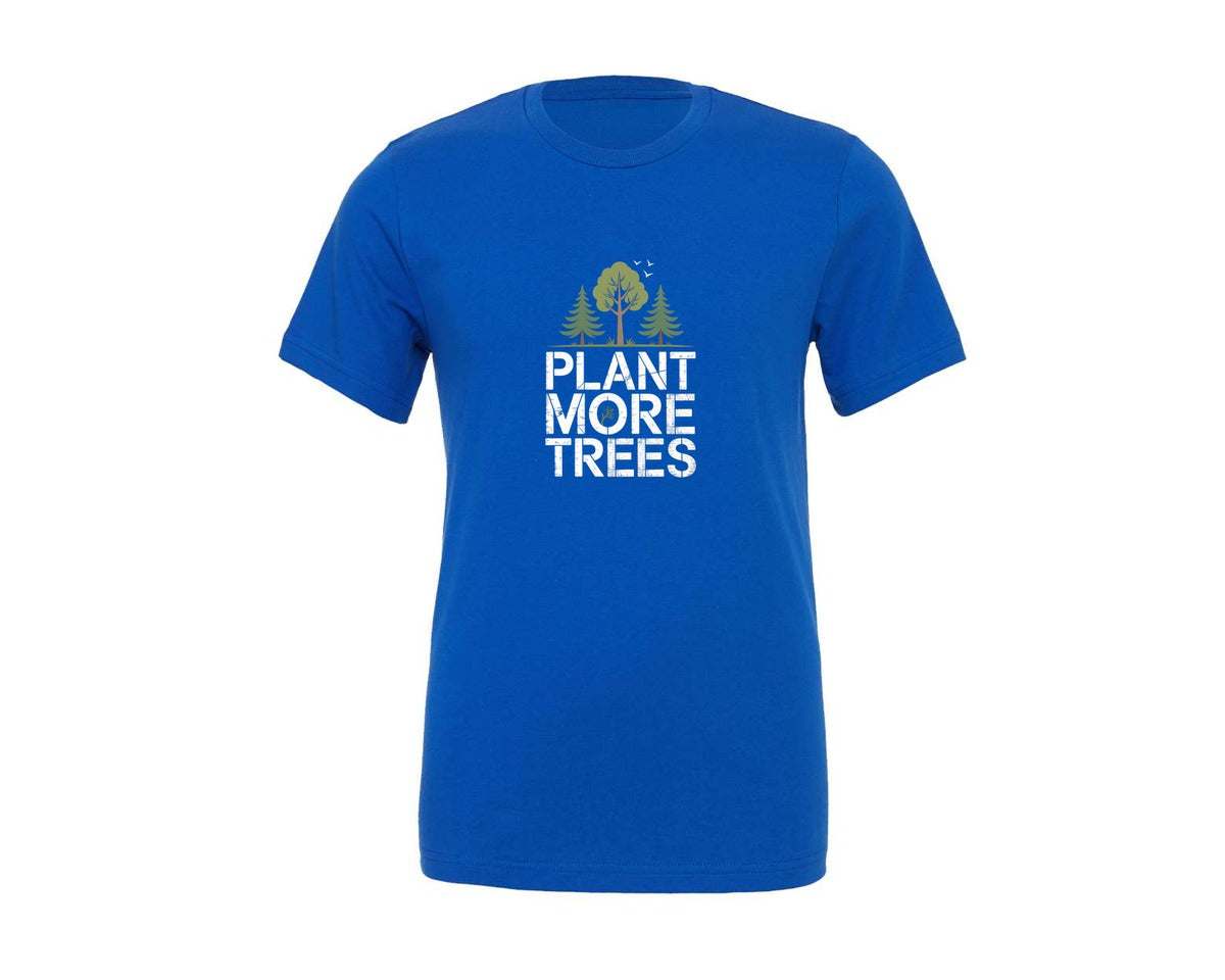 brand:Generic|color:True Royal Blue|Plant More Trees Earth Day Shirt Graphic T-Shirt