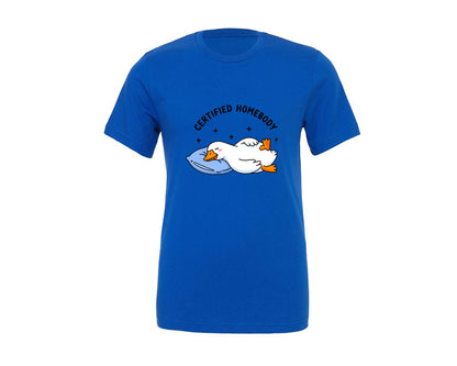 brand:Generic|color:True Royal Blue|Certified Homebody Goose Graphic T-Shirt