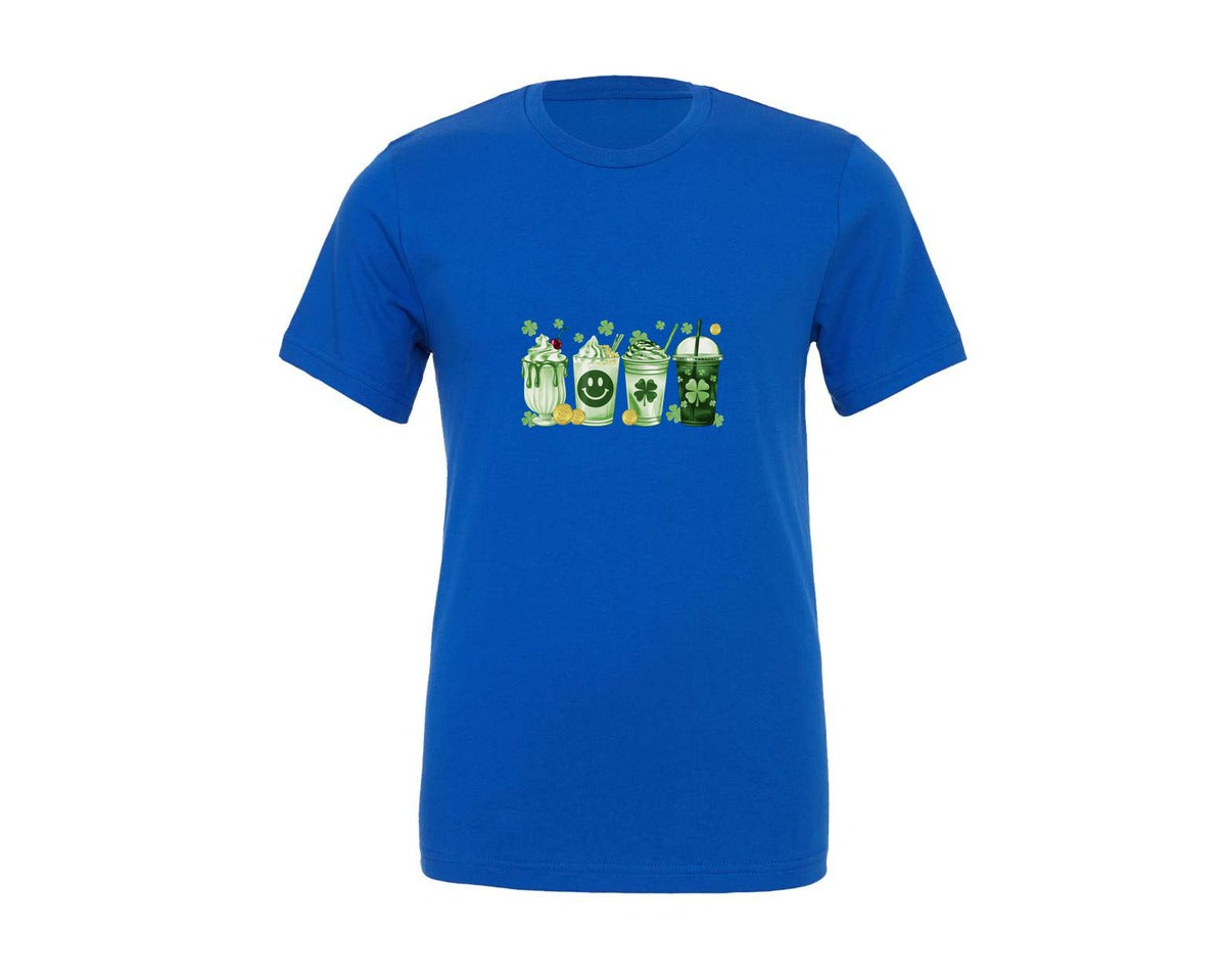 brand:Generic|color:True Royal Blue|St Patricks Green Drinks Graphic T-Shirt