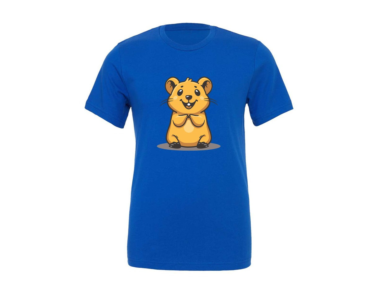 brand:Generic|color:True Royal Blue|Quokka Line Art Vector Graphic T-Shirt