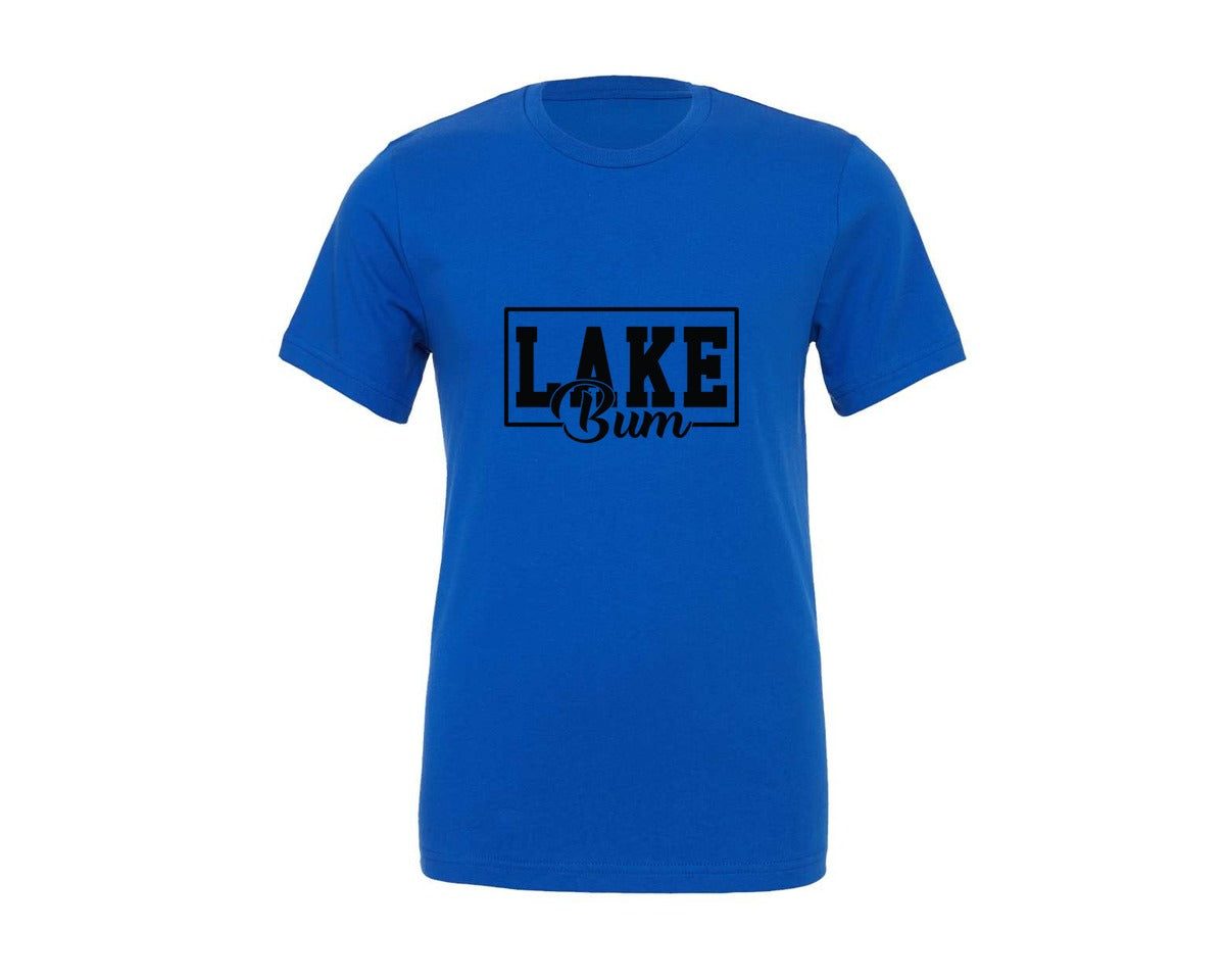 brand:Generic|color:True Royal Blue|Lake Bum 26 Graphic T-Shirt
