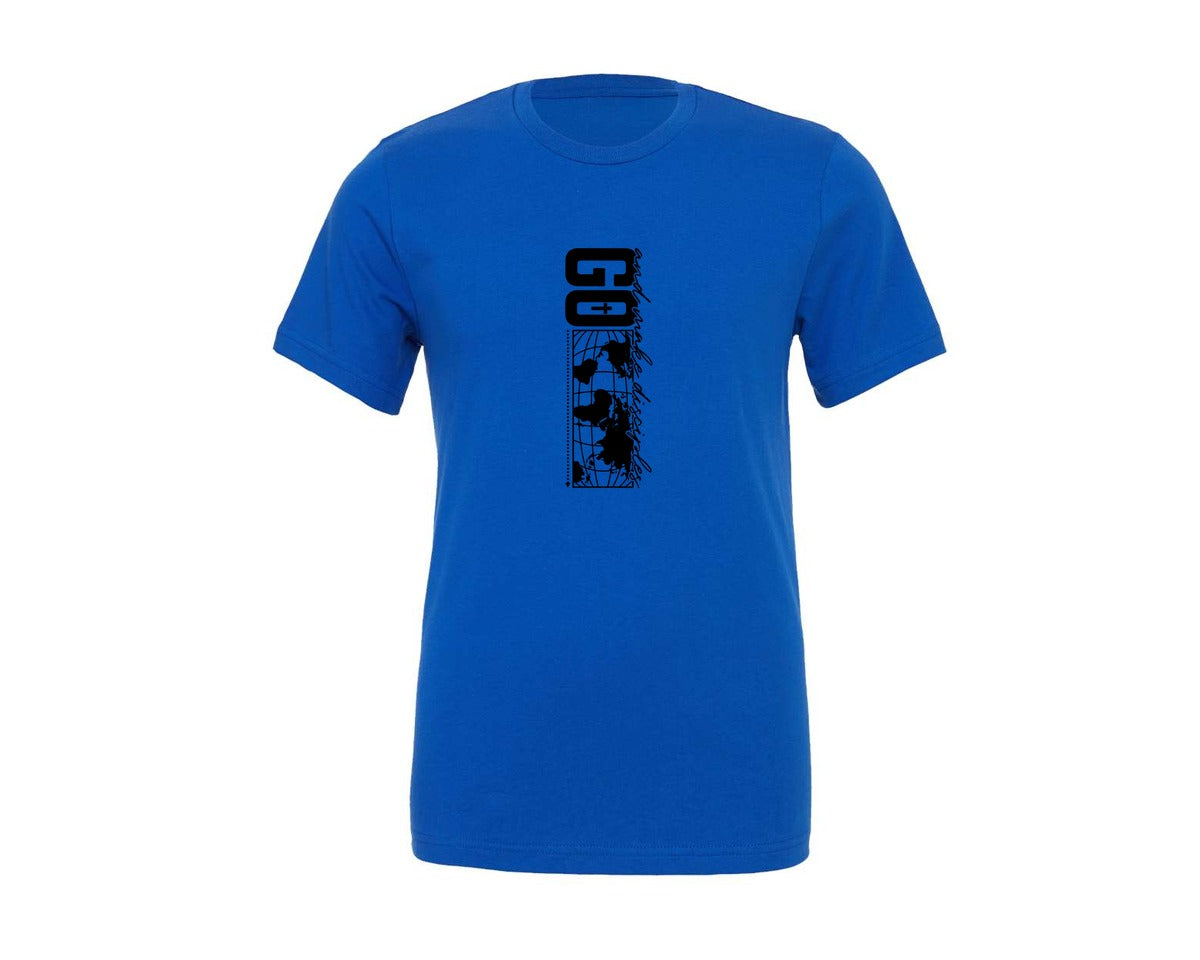 brand:Generic|color:True Royal Blue|Go Make Disciples Christian Men Graphic T-Shirt