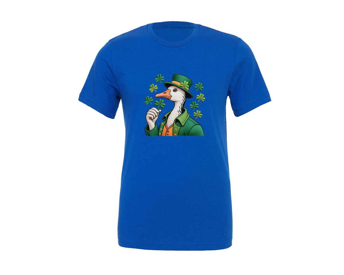 brand:Generic|color:True Royal Blue|St Patricks Day Pnggoose Graphic T-Shirt