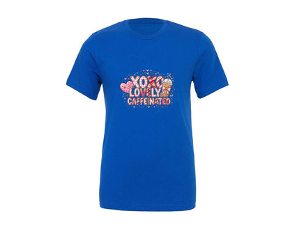 brand:Generic|color:True Royal Blue|To Be Lovely Caffeinated 11 Graphic T-Shirt