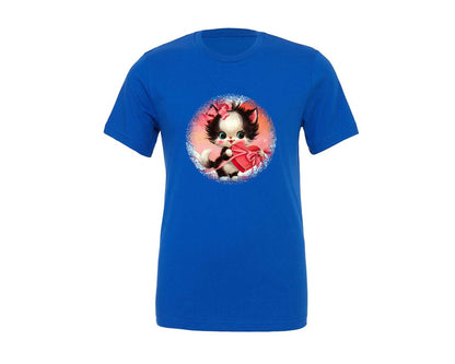brand:Generic|color:True Royal Blue|Vintage Valentine Round Tshirt 21 Graphic T-Shirt