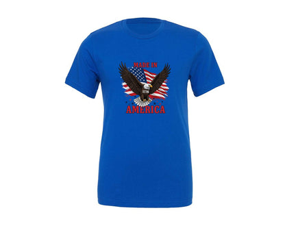 brand:Generic|color:True Royal Blue|Made In 1776 America 4Th Of July Shirt Graphic T-Shirt