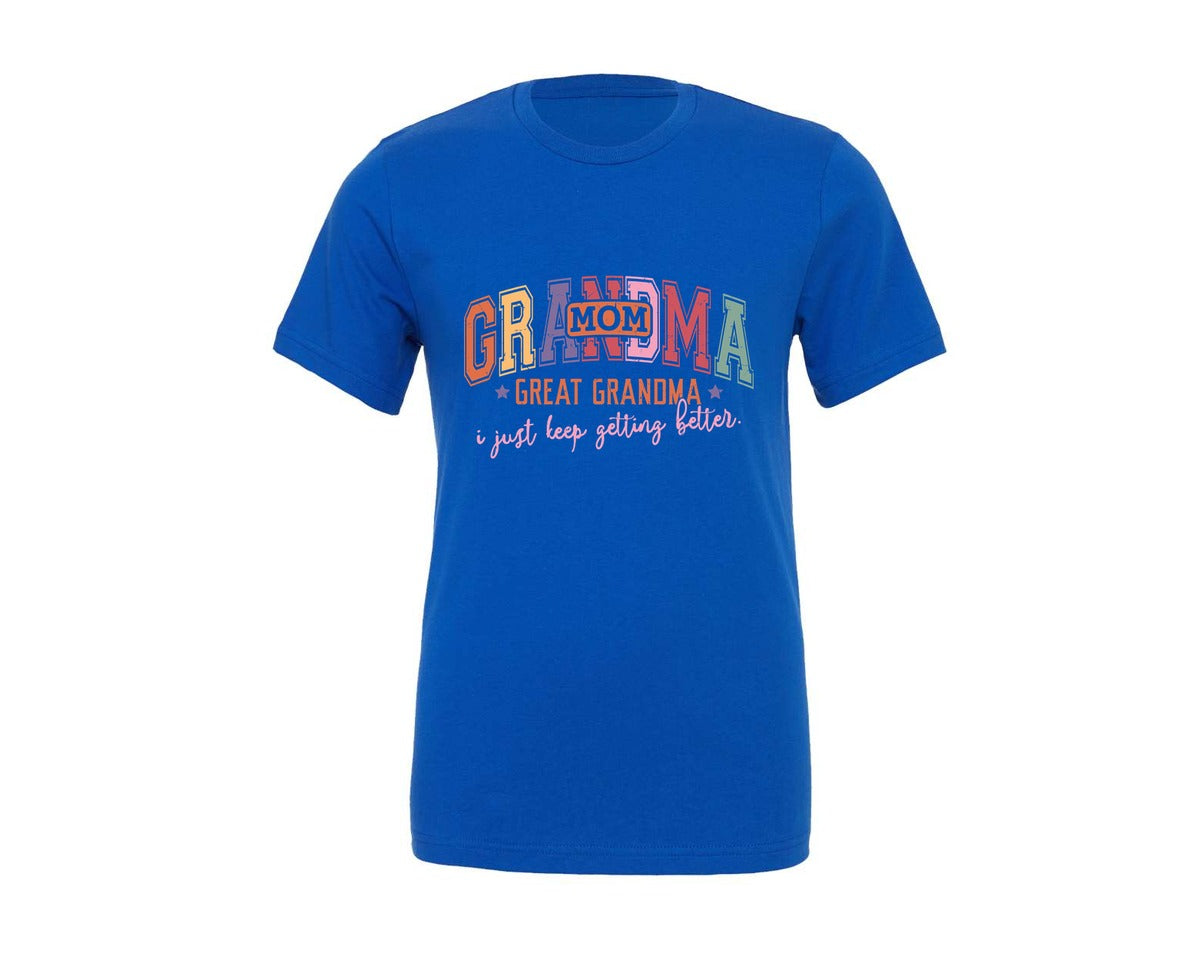 brand:Generic|color:True Royal Blue|Mom Grandma Great Grandma I Just Keep Ge 3 Graphic T-Shirt