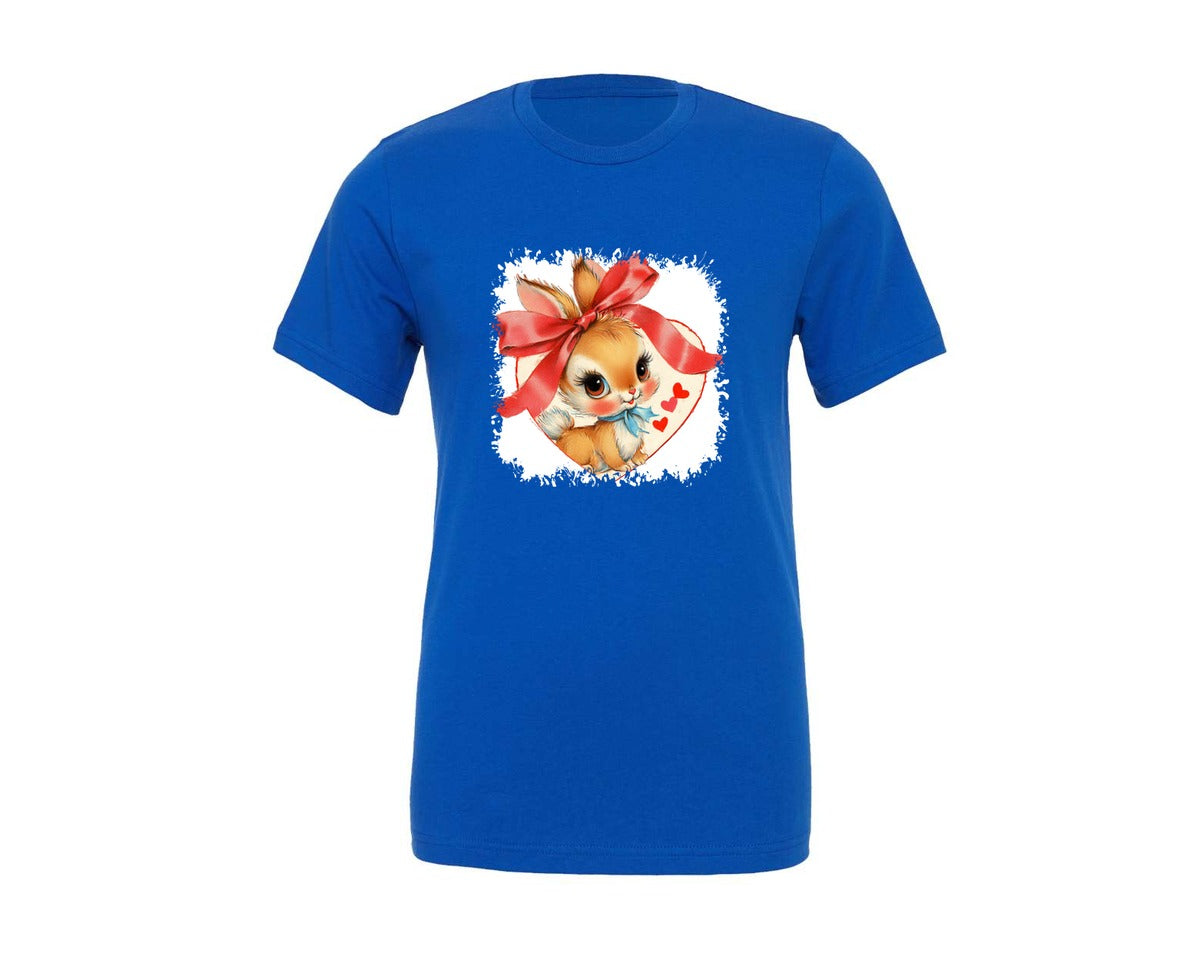 brand:Generic|color:True Royal Blue|Vintage Valentine Square Tshirt 22 Graphic T-Shirt