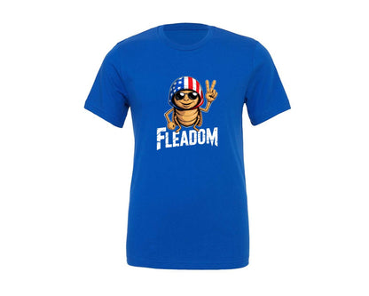 brand:Generic|color:True Royal Blue|Fleadom 4Th Of July Peace Insect Graphic T-Shirt