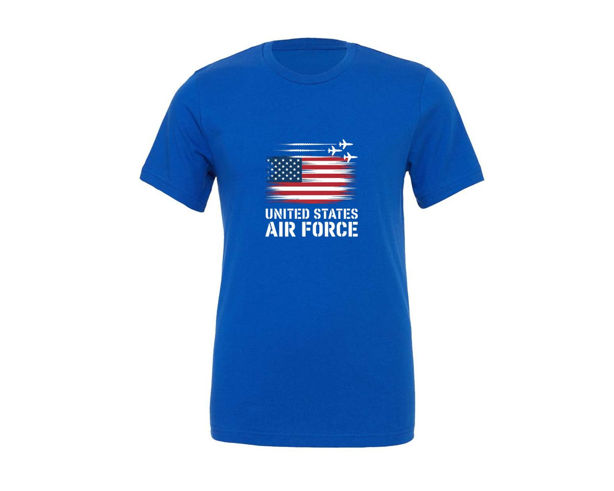 brand:Generic|color:True Royal Blue|United States Air Force T Shirt Design 6 Graphic T-Shirt