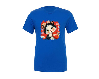 brand:Generic|color:True Royal Blue|Vintage Valentine Square Tshirt 26 Graphic T-Shirt