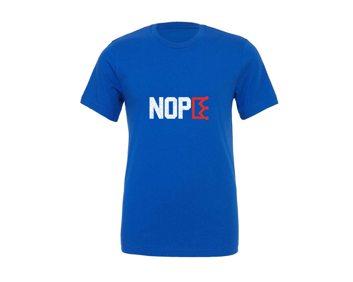 brand:Generic|color:True Royal Blue|No Kings Sign Nope Crown 2 Graphic T-Shirt