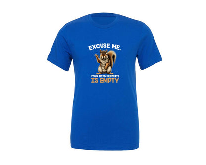 brand:Generic|color:True Royal Blue|Cute Woodland Animal Funny Squirrel Graphic T-Shirt