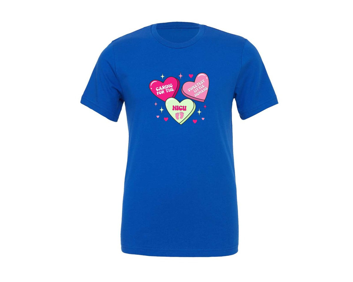 brand:Generic|color:True Royal Blue|Nicu Love Valentines Day T Shirt Graphic T-Shirt