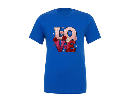 brand:Generic|color:True Royal Blue|Valentines Day Love Valentin Graphic T-Shirt