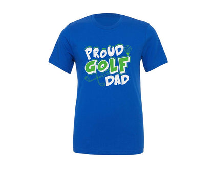 brand:Generic|color:True Royal Blue|Proud Golf Dad Sports Quote Design 4 Graphic T-Shirt