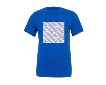 brand:Generic|color:True Royal Blue|Valentines Day Pattern Paper 6 Graphic T-Shirt