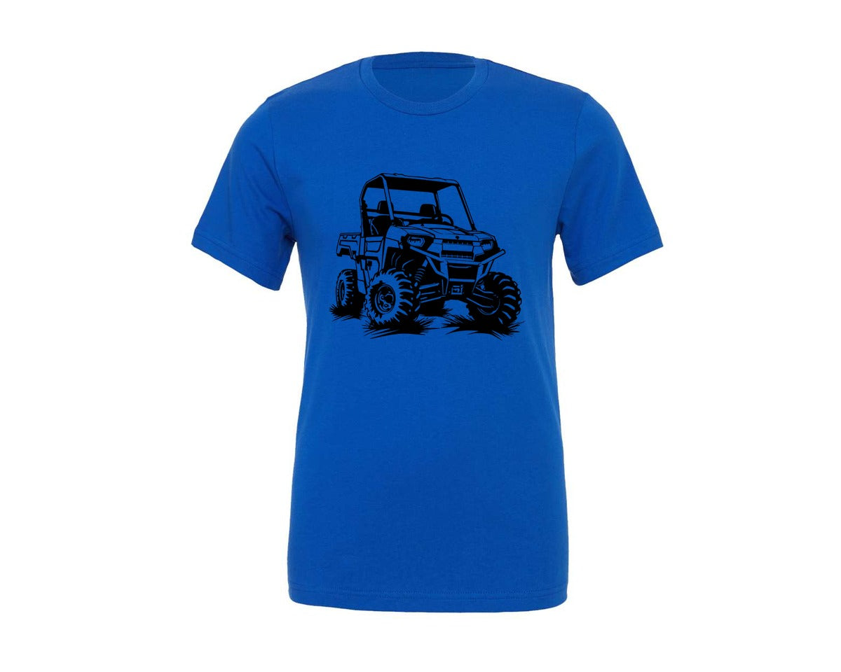 brand:Generic|color:True Royal Blue|Atv Atv Riding Graphic T-Shirt