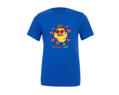 brand:Generic|color:True Royal Blue|Valentines Duck Hunting 2 Graphic T-Shirt