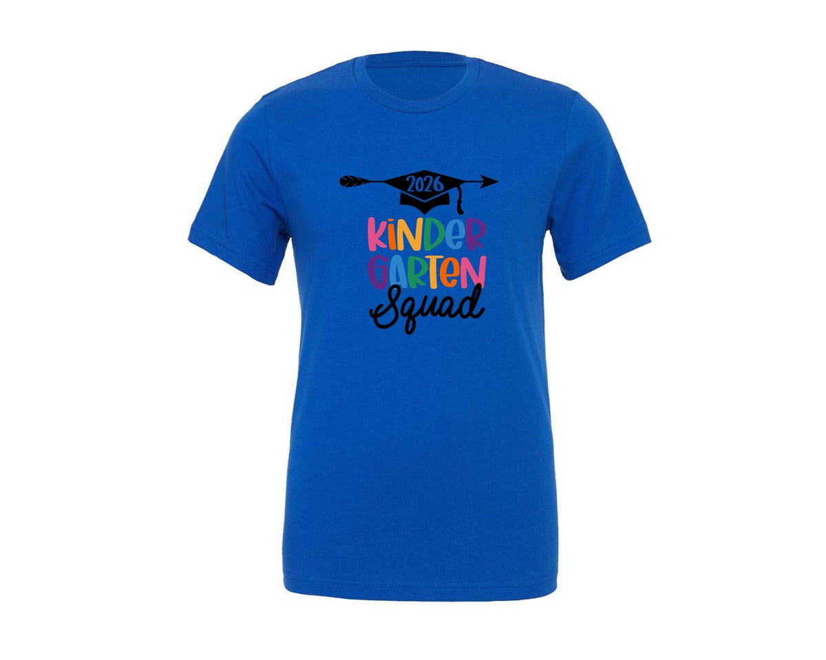 brand:Generic|color:True Royal Blue|Kindergarten Graduation Kinder Grad 2026 Graphic T-Shirt