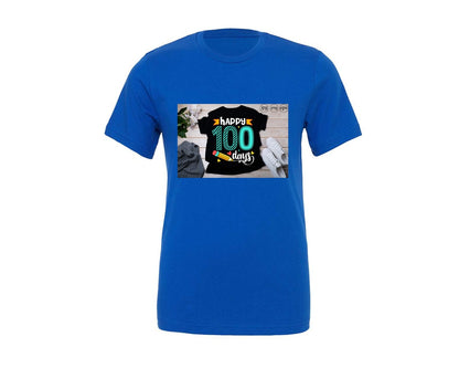 brand:Generic|color:True Royal Blue|100 Days Of School Shirt 10 Graphic T-Shirt