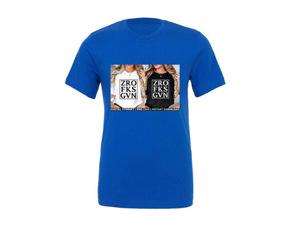 brand:Generic|color:True Royal Blue|Zero F Given Funny Sarcastic Tee Shirt Graphic T-Shirt