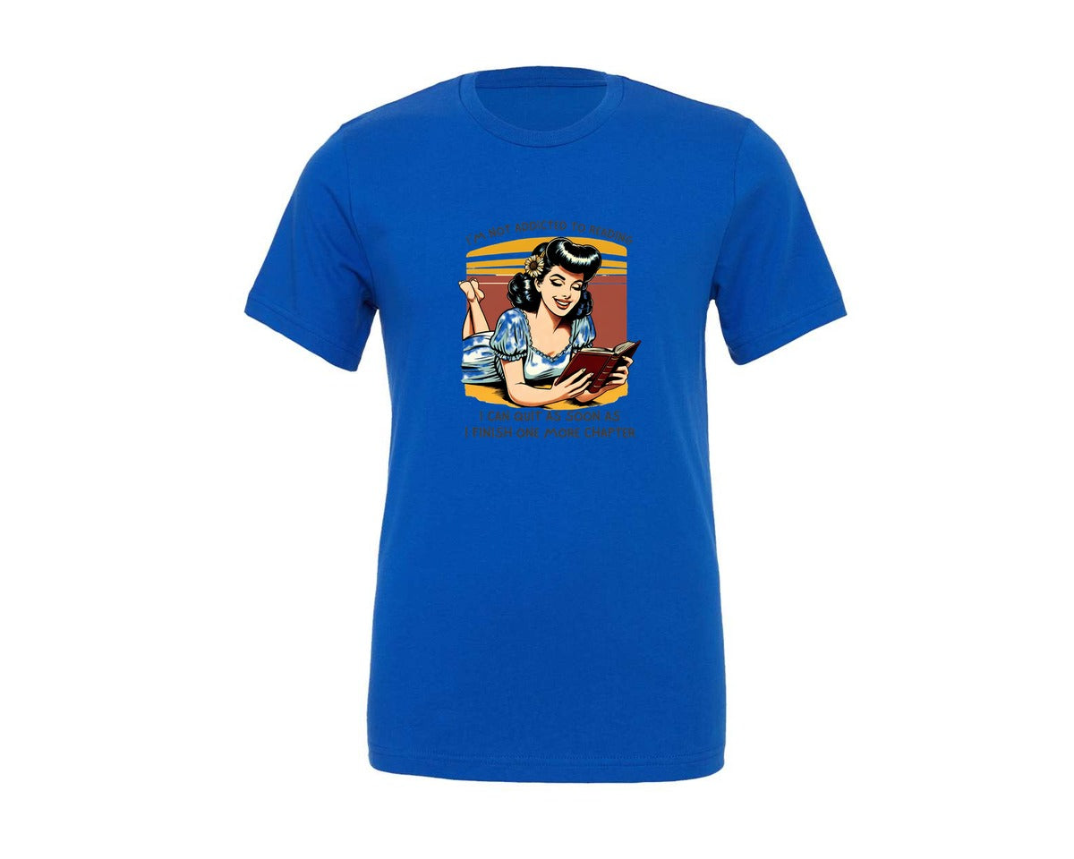 brand:Generic|color:True Royal Blue|Finish A Book Book Lover Book Graphic T-Shirt