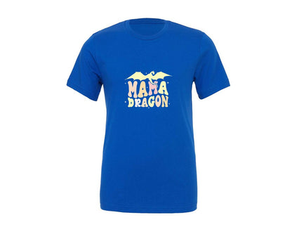 brand:Generic|color:True Royal Blue|Mama Dragons Mothers Day Design Graphic T-Shirt