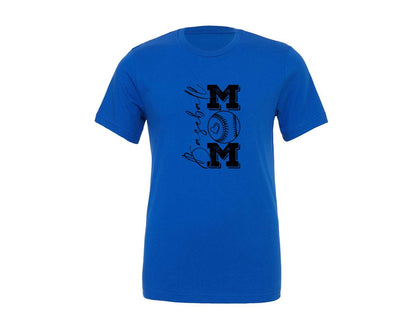 brand:Generic|color:True Royal Blue|Baseball Mama 16 Graphic T-Shirt