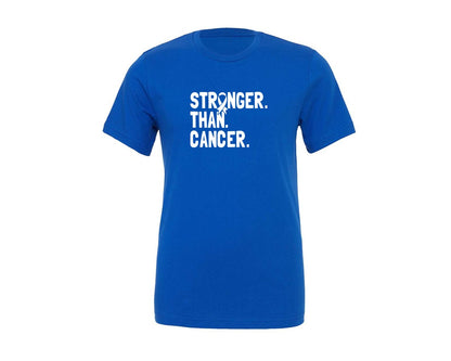 brand:Generic|color:True Royal Blue|Stronger Than Cancer Awareness T Shirt Graphic T-Shirt