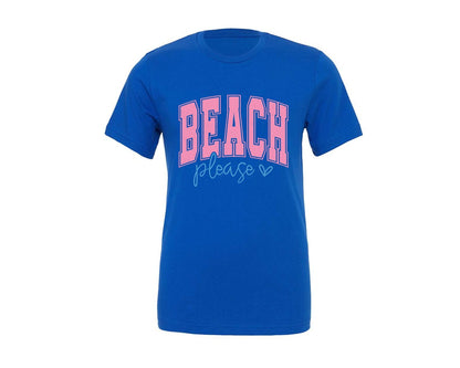 brand:Generic|color:True Royal Blue|Varsity Summer Summer Graphic T-Shirt