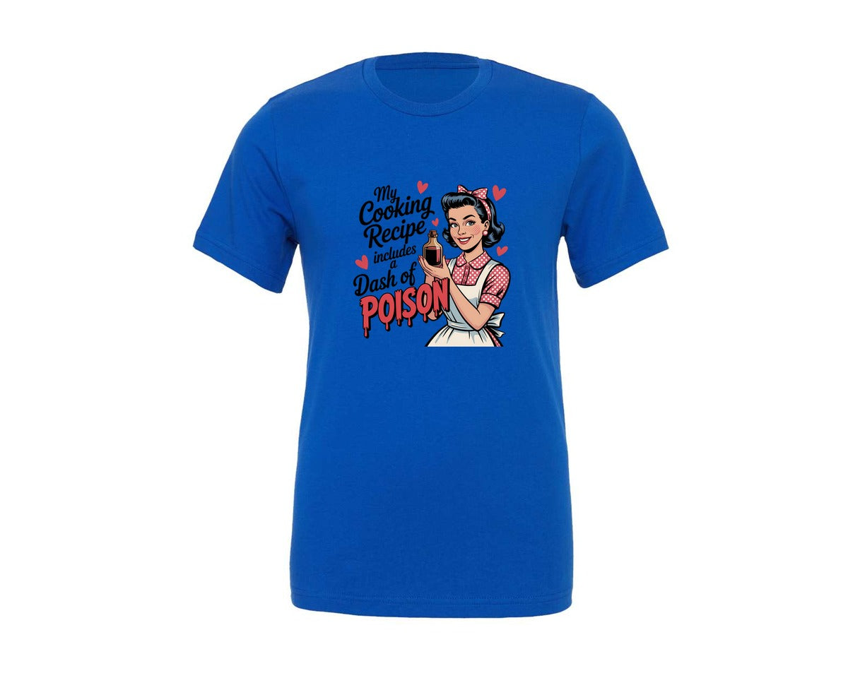 brand:Generic|color:True Royal Blue|Retro Housewife 3 Graphic T-Shirt