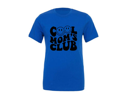 brand:Generic|color:True Royal Blue|Cool Moms Club Wavy 2 Graphic T-Shirt