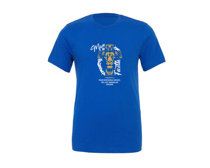 brand:Generic|color:True Royal Blue|Man Of Faith 1 Timothy 6 11 Graphic T-Shirt