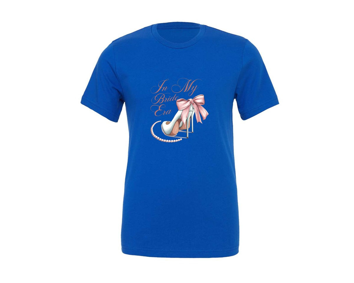 brand:Generic|color:True Royal Blue|In My Bride Era Elegant Wedding 2 Graphic T-Shirt