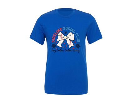 brand:Generic|color:True Royal Blue|Sideline Social Club Hey Batter Batter Graphic T-Shirt