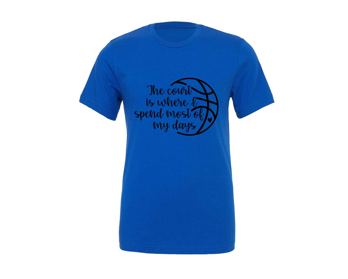 brand:Generic|color:True Royal Blue|Basketball Mom 80 Graphic T-Shirt