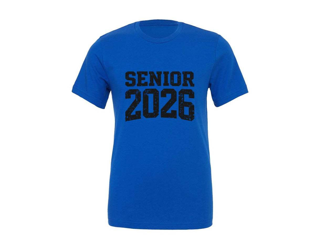 brand:Generic|color:True Royal Blue|Senior 2026 Graduation Design 2 Graphic T-Shirt