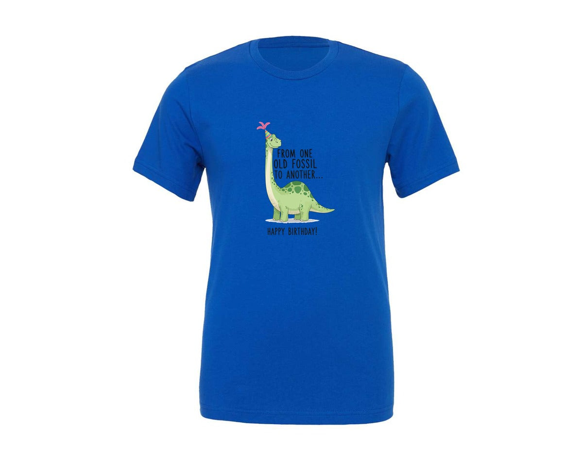 brand:Generic|color:True Royal Blue|Cute Dinosaur Birthday T Shirt Design Graphic T-Shirt