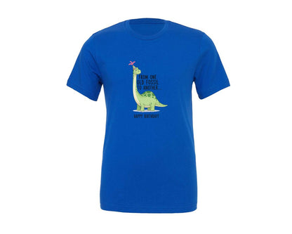 brand:Generic|color:True Royal Blue|Cute Dinosaur Birthday T Shirt Design Graphic T-Shirt