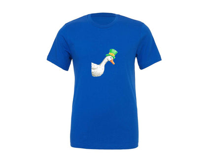 brand:Generic|color:True Royal Blue|Retro St Patricks Day Goose Graphic T-Shirt