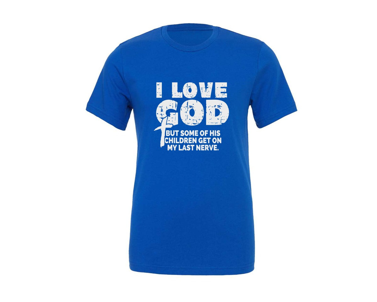 brand:Generic|color:True Royal Blue|Funny Jesus Christ Religious Christian Graphic T-Shirt