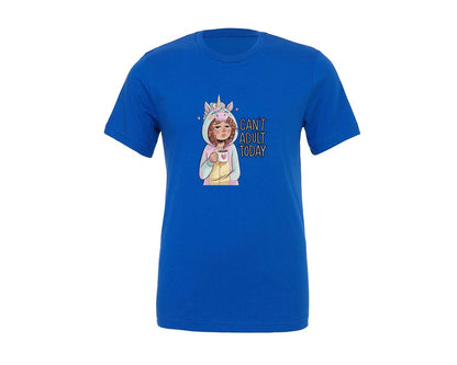 brand:Generic|color:True Royal Blue|Funny Sarcastic Vintage Girl Graphic T-Shirt