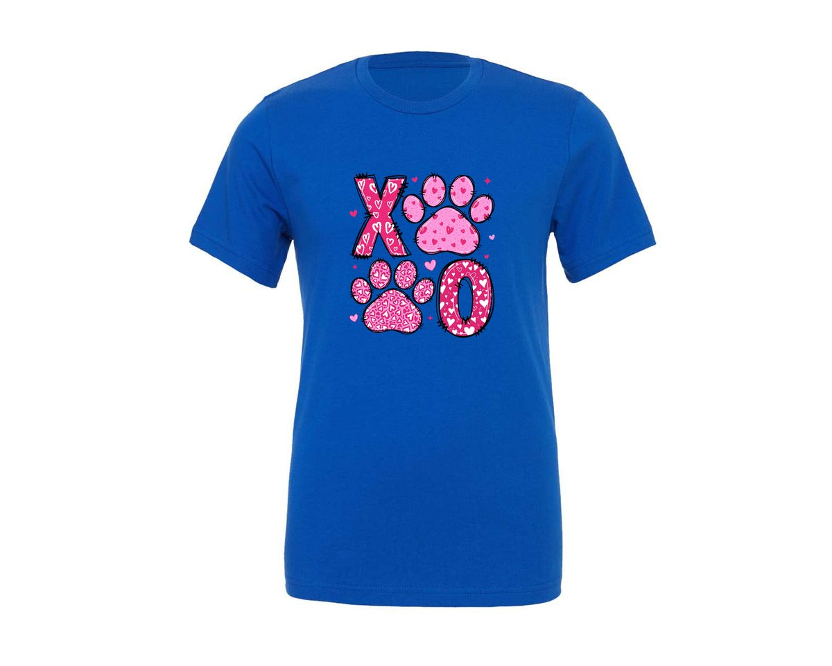 brand:Generic|color:True Royal Blue|Dog Valentine Coquette 2 Graphic T-Shirt